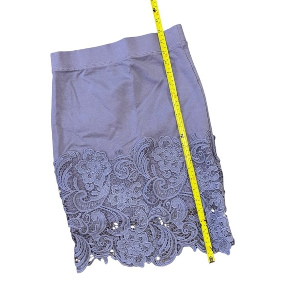 Haute Monde Lace Lilac Pencil Bodycon Skirt Women’s S Spring Office Easter Girly - Picture 6 of 9
